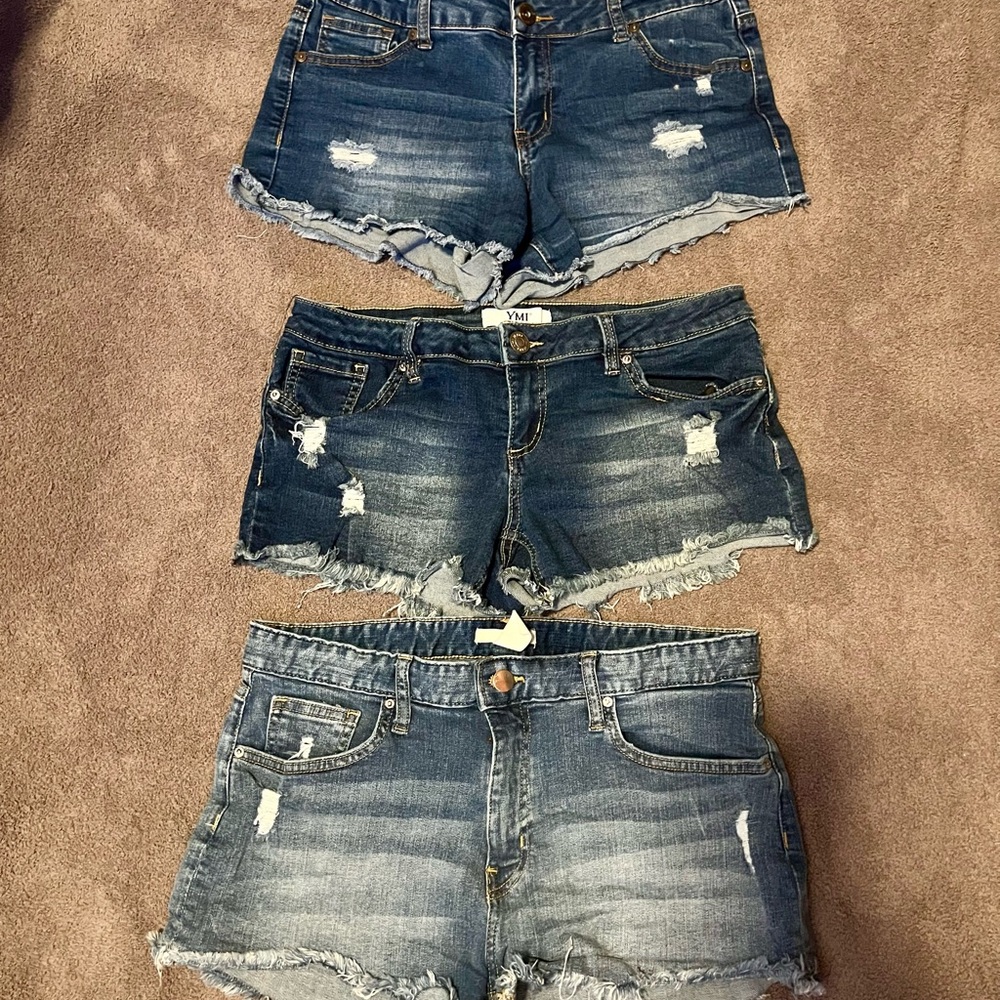 Distressed Denim Women Shorts